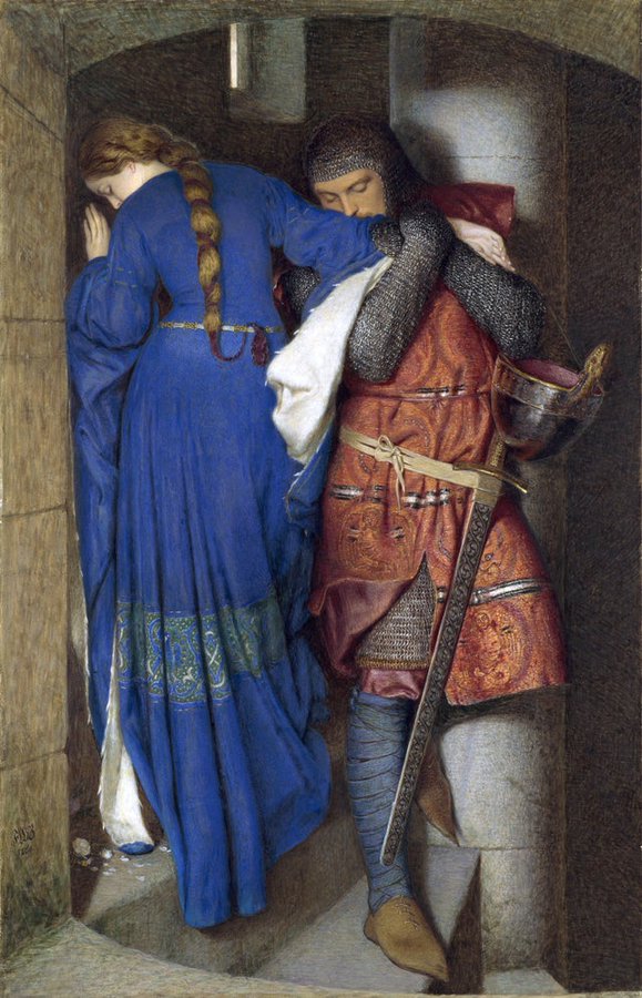 The Meeting on the Turret Stairs, Frederic William Burton
