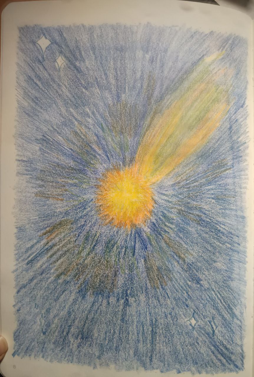 dibujo de estrella fugaz